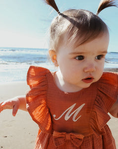 Sunset Initial Muslin Romper