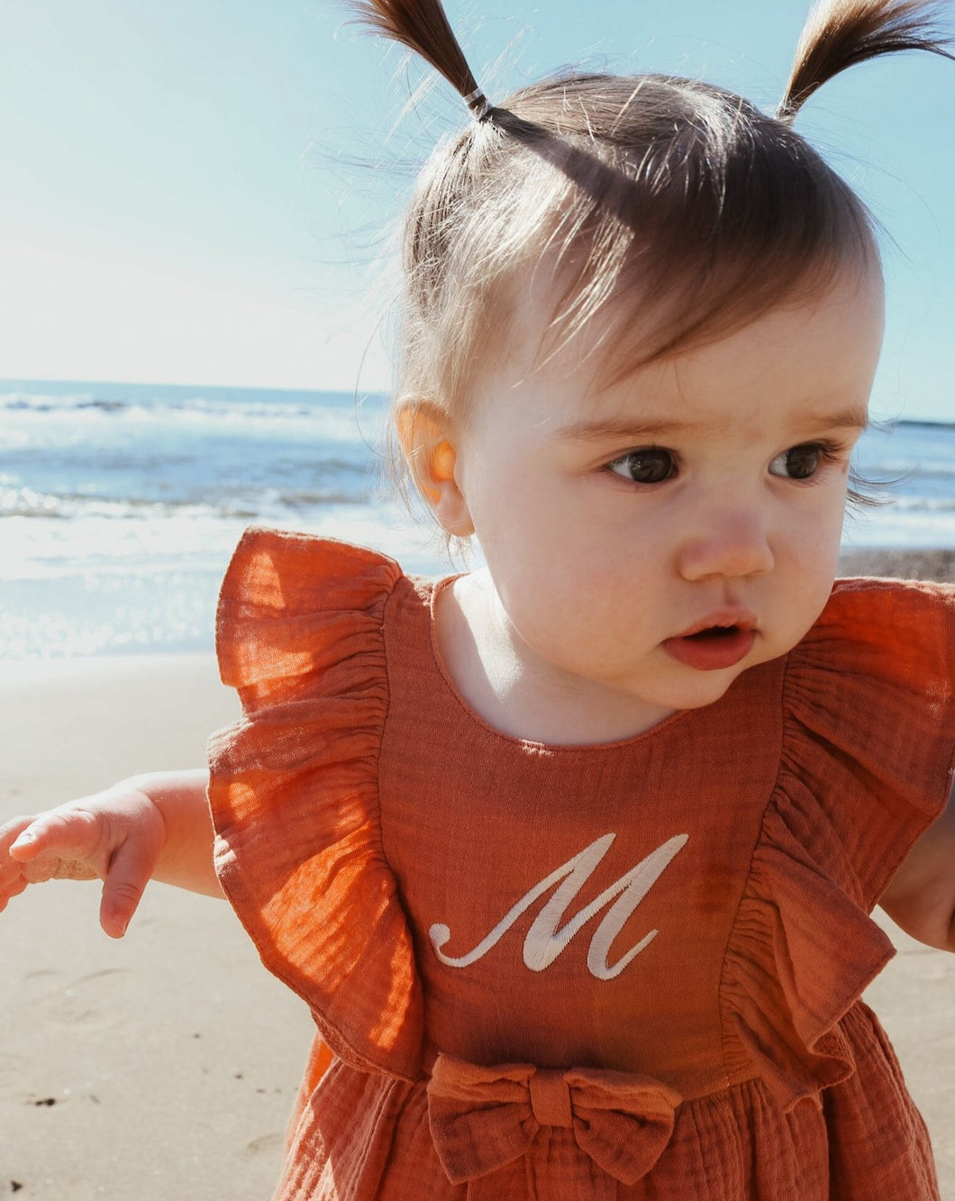 Sunset Initial Muslin Romper