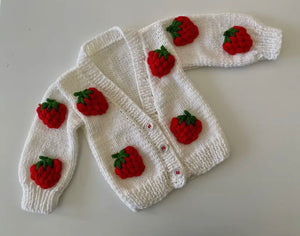Handmade Strawberry Cardigan