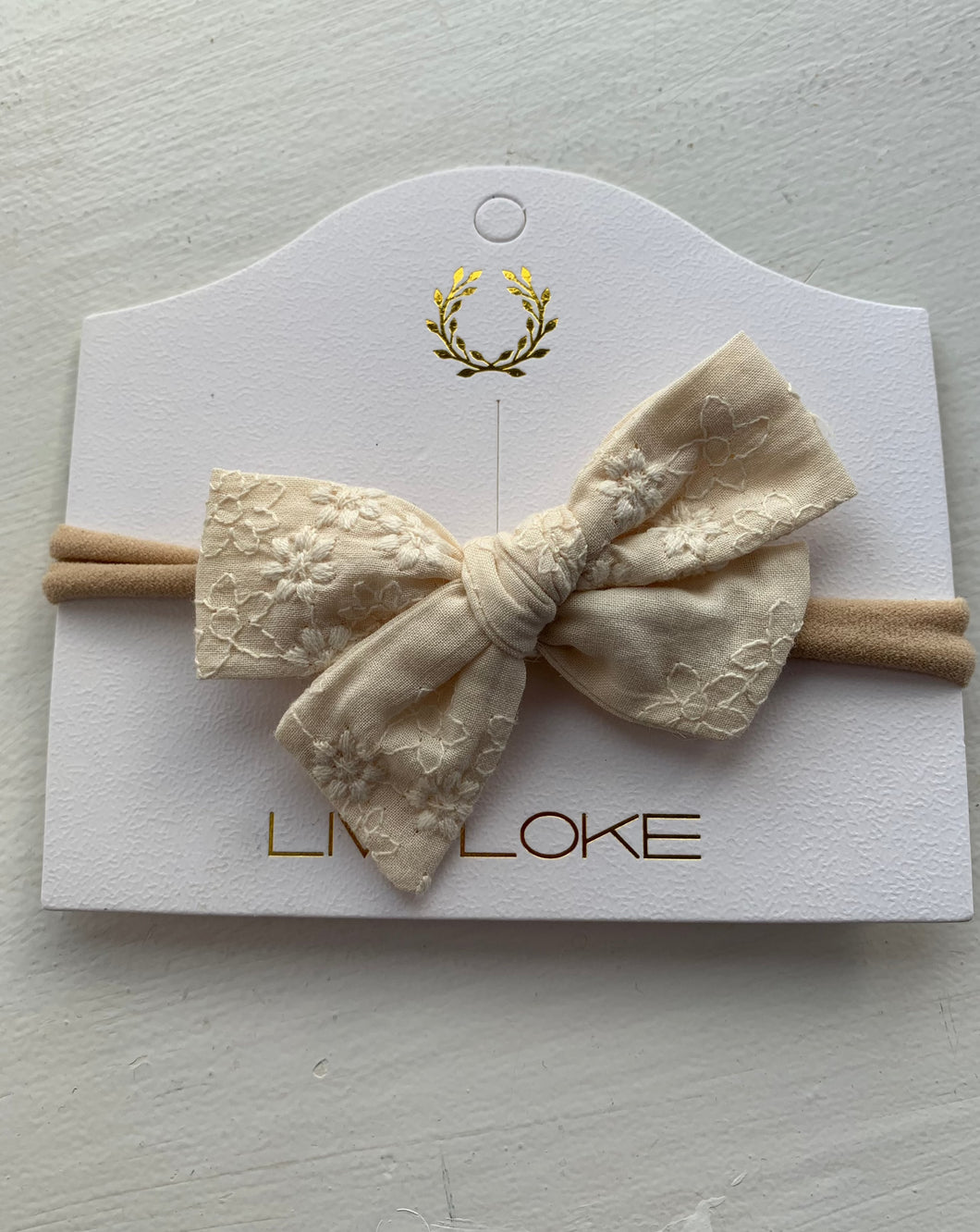 Ester Linen Headband - Antique Cream