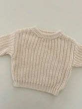 Load image into Gallery viewer, Personalised Chunky Sweater Oatmeal

