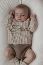Load image into Gallery viewer, Personalised Chunky Sweater Oatmeal
