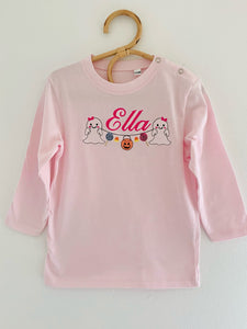 Embroidered Halloween Tee (boy or girl version)