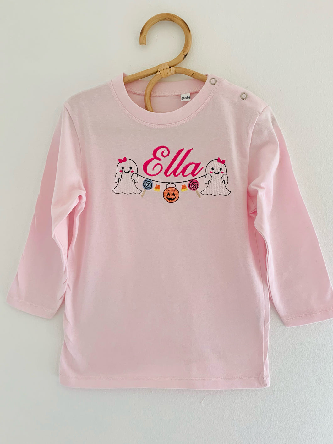 Embroidered Halloween Tee (boy or girl version)