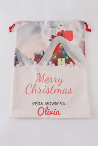Snowy Night -  Large Santa sack