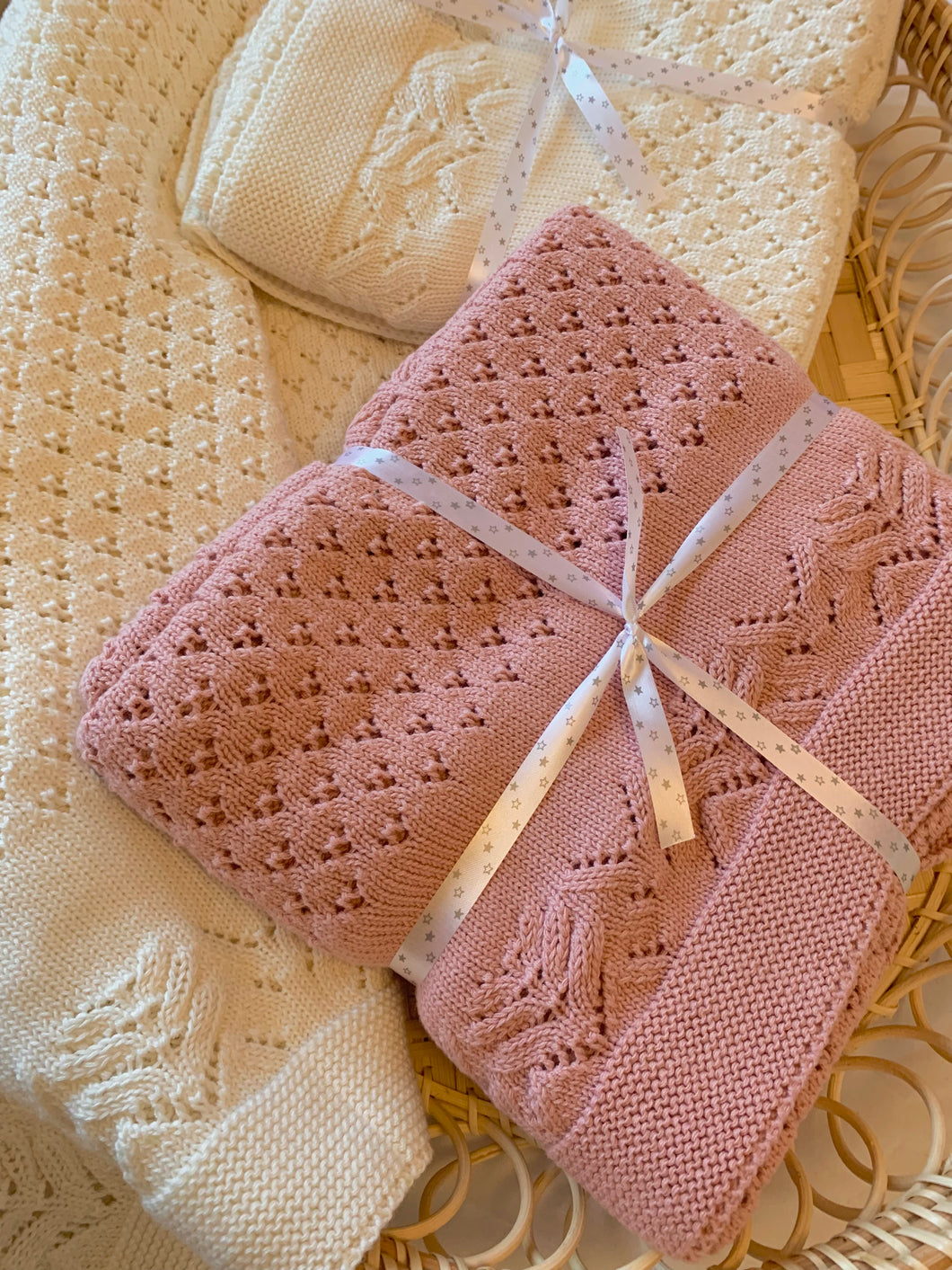 Cream Baby Blanket