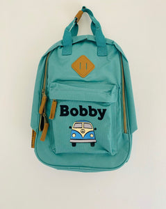 LWB Collection - Personalised School Bag (pink or green)
