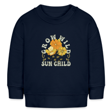 Load image into Gallery viewer, Grow Wild Sun child sweatshirt - navy

