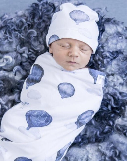 Snuggle Hunny Kids - Cloud Chaser Snuggle Swaddle & Beanie Set