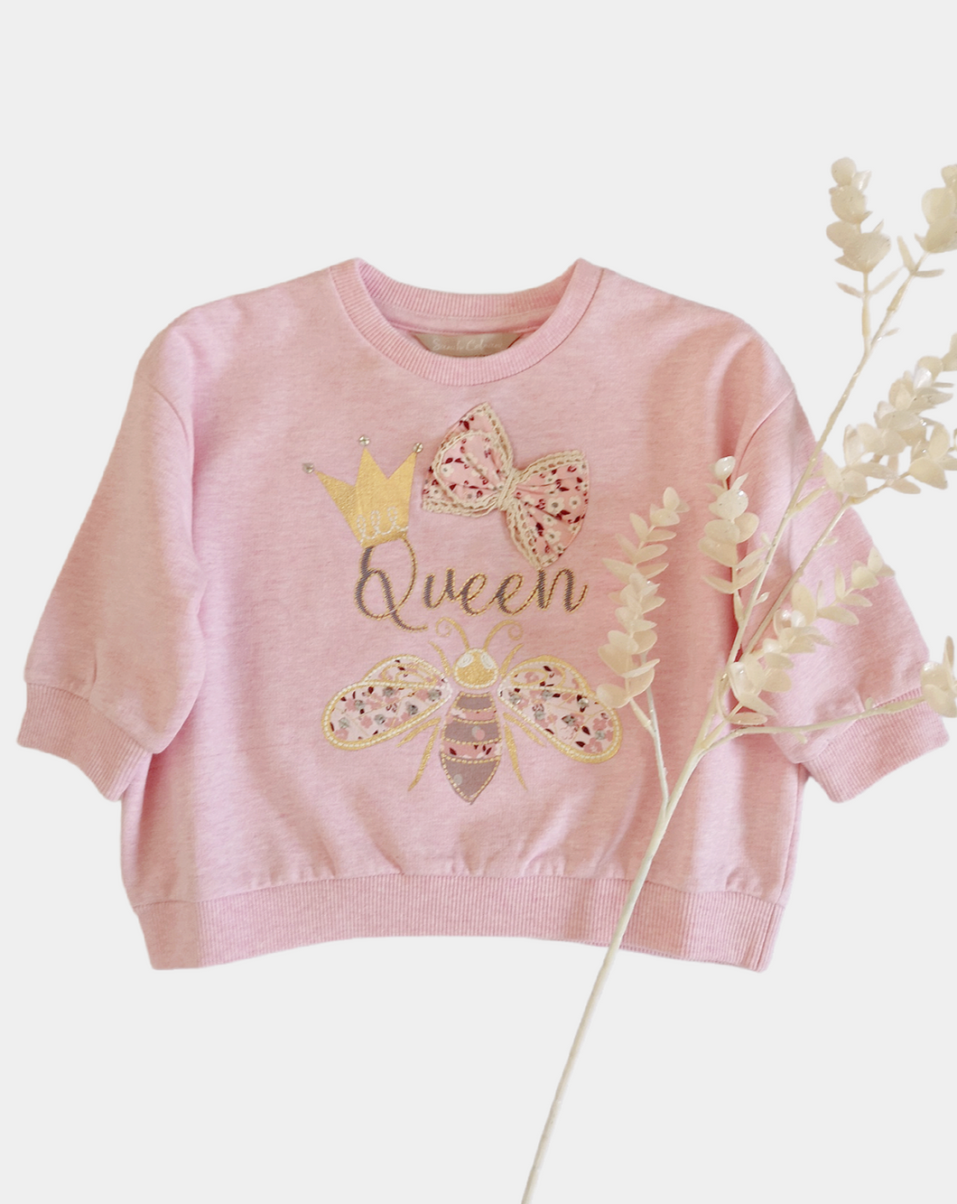 Sarah Colman - Queen Bee crew neck sweat top