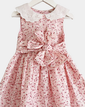 Load image into Gallery viewer, Sarah Colman - Floral woven dress &amp; hairbow Set
