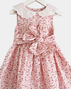 Sarah Colman - Floral woven dress & hairbow Set