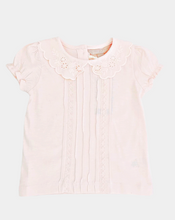 Load image into Gallery viewer, Sarah Colman - 3 Piece Frilly Collar T-Shirt, Skirt and Bow (Pink OR Cream T-Shirt)
