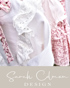 Sarah Colman - Floral woven dress with collar