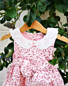 Sarah Colman - Floral woven dress & hairbow Set