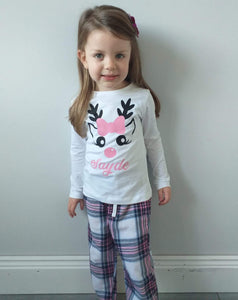 PRE ORDER Personalised Little Deer Pink PJs