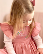 Load image into Gallery viewer, The Olivia - Flower Garland Frilly Dusky Pink Dress
