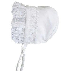 White Broderie Anglaise Bonnet