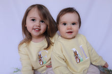 Load image into Gallery viewer, Peter Rabbit and Flopsy (choice of pastel sweat colour)
