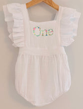 Load image into Gallery viewer, The Ella - Frilly 1st Birthday Romper
