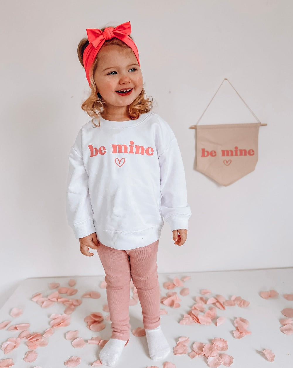 Pink & White Be Mine Sweatshirt
