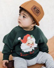 Load image into Gallery viewer, Vintage Green Santa Sweatshirt
