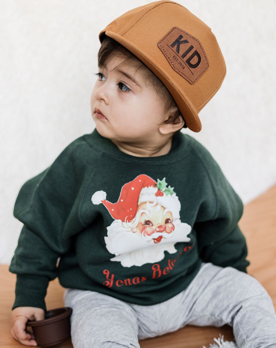 Vintage Green Santa Sweatshirt