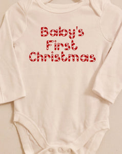Babys First Christmas bodysuit