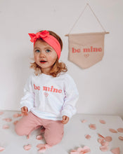 Load image into Gallery viewer, Pink &amp; White Be Mine Sweatshirt
