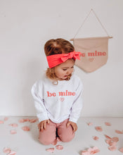 Load image into Gallery viewer, Pink &amp; White Be Mine Sweatshirt
