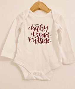 Baby it’s Cold Outside Berry Bodysuit