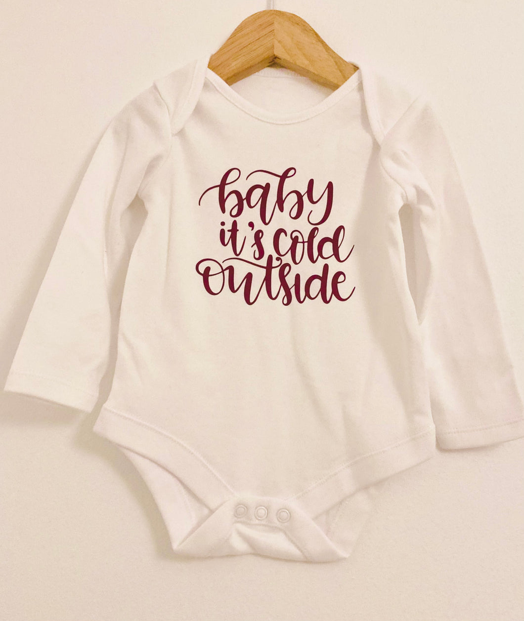 Baby it’s Cold Outside Berry Bodysuit