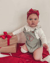 Load image into Gallery viewer, Snowflake Cord Romper Leg Dungarees
