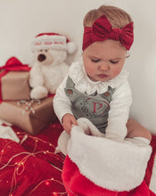 Load image into Gallery viewer, Snowflake Cord Romper Leg Dungarees
