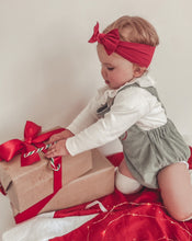Load image into Gallery viewer, Snowflake Cord Romper Leg Dungarees
