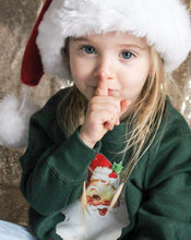 Load image into Gallery viewer, Vintage Green Santa Sweatshirt
