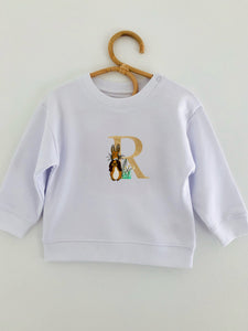 Peter Rabbit and Flopsy (choice of pastel sweat colour)
