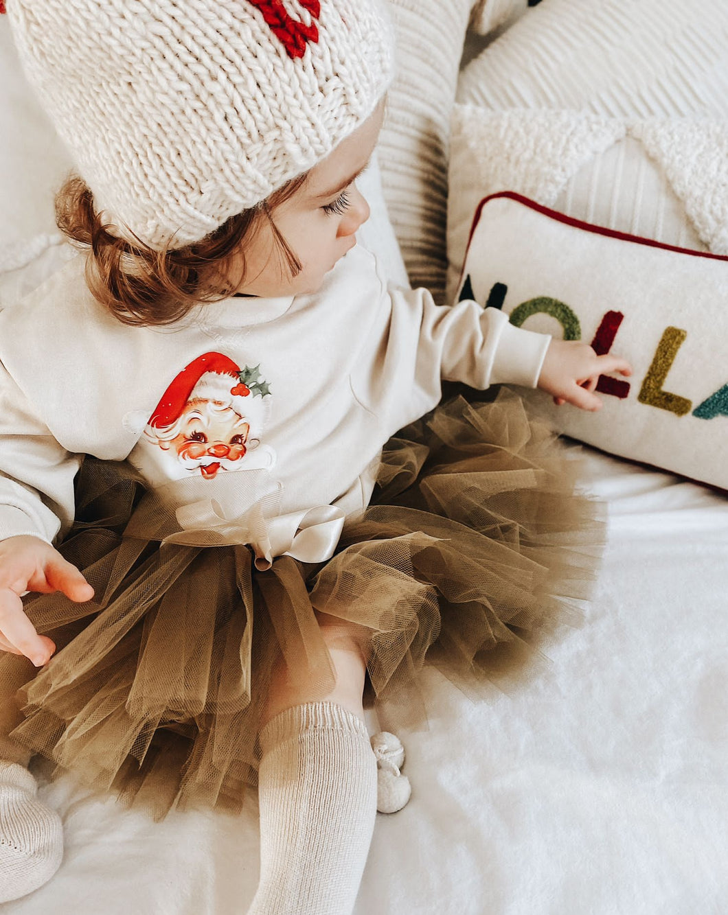Vintage Red Santa Sweatshirt (Choice of colours)