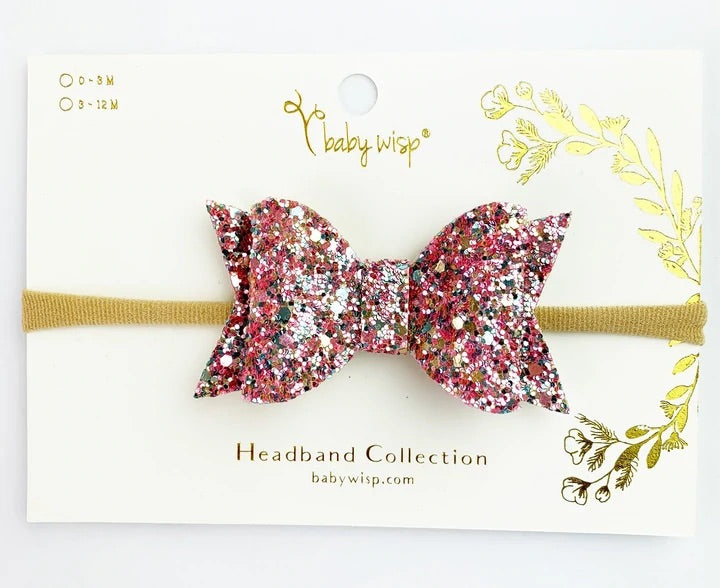 Sparkle Rosy Pink Bow