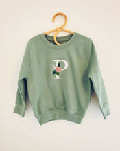 Load image into Gallery viewer, Spring Floral Initial (choice of pastel sweat colour)
