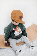 Load image into Gallery viewer, Vintage Green Santa Sweatshirt
