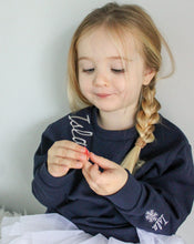 Load image into Gallery viewer, Navy Snowflake Sweatshirt
