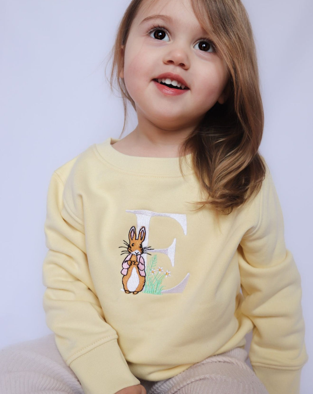 Peter Rabbit and Flopsy (choice of pastel sweat colour)