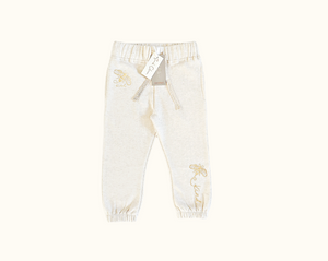 Sarah Colman - Bee Print Crew & Jogger 2 PC set (Oatmeal Marl)