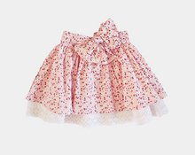 Load image into Gallery viewer, Sarah Colman -Broidery frill sweat &amp; skirt set  2 PC SET (Cream &amp; Pink)
